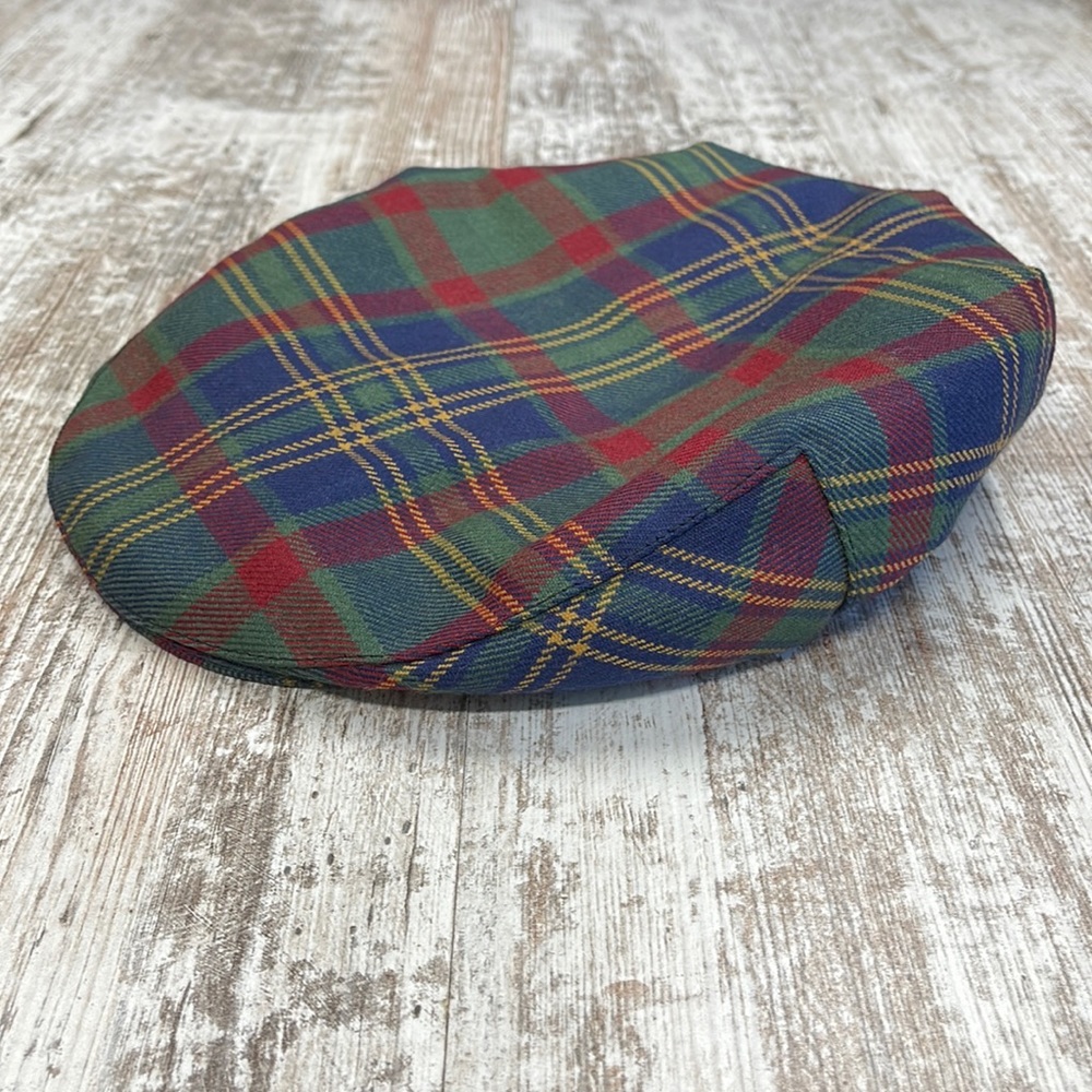 Irish County Cork Tartan Plaid Flat Wool Hat